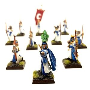 High Elf Archers Regiment 10 Painted Miniatures Ranger Bows
